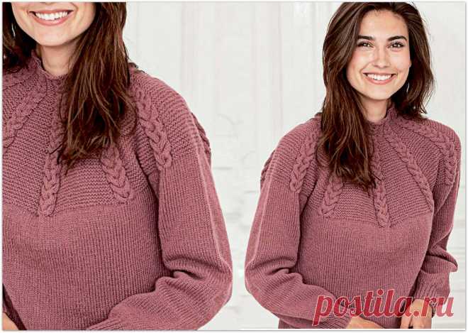 Кокетка спицами. 4 модели с описанием – Paradosik Handmade - вязание для начинающих и профессионалов