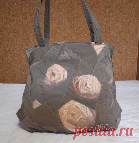 Лоскутное шитьёПляжная сумка (МК) Наталья Бажина - лоскутное шитье | DIY Рукоделие