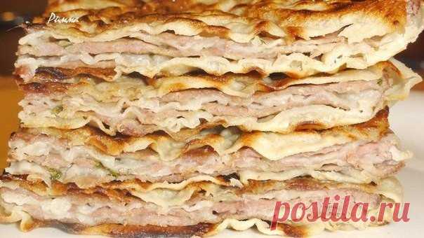 Лепешки с мясом по китайски