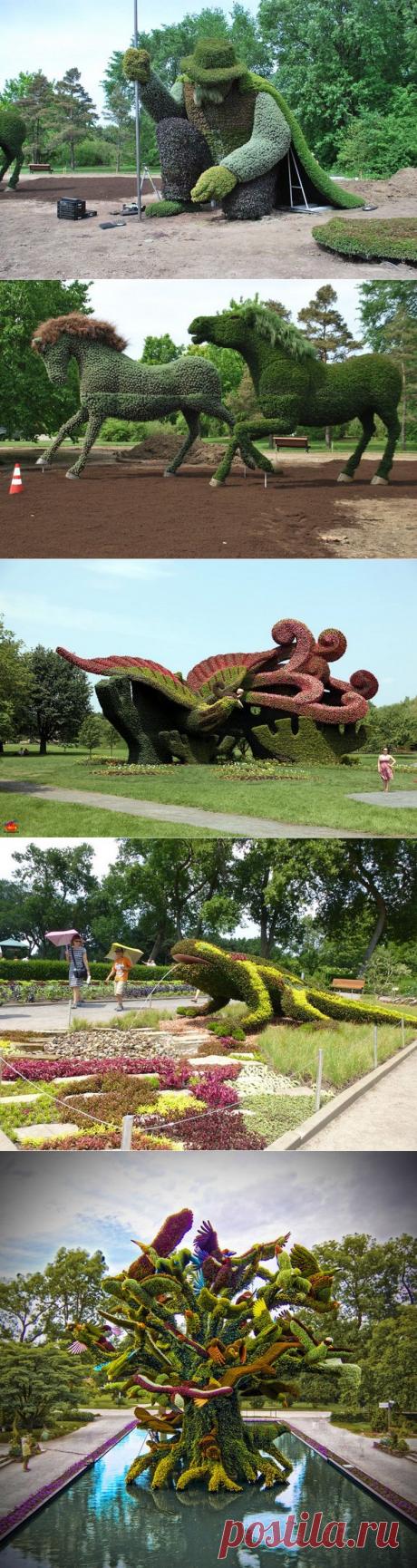 Удивительные фигурки топиари &amp;raquo; Бяки.нет