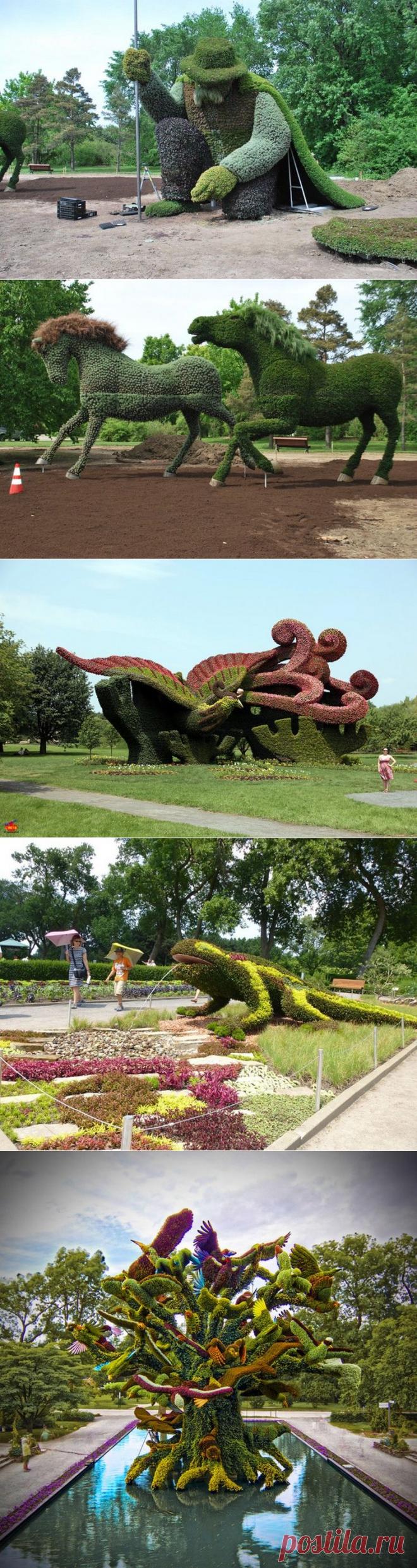 Удивительные фигурки топиари &raquo; Бяки.нет