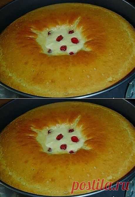 Ватрушка из жидкого теста..