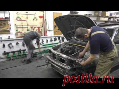 Замена телевизора на ВАЗ 2110. Body repair after an accident.