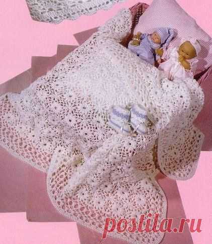 Детский плед крючком схема. Как связать детский плед | Домоводство для всей семьи