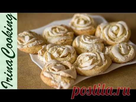 Творожное Печенье с Безе &quot;Розочки&quot; 🍪 Рецепт Творожного Теста ✧ Ирина Кукинг