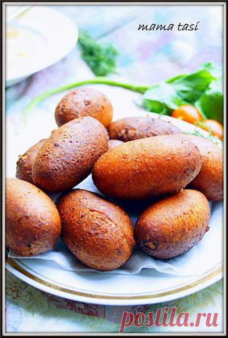Пирожки жаренные, из творожного теста с рыбой и рисом.. Рецепт c фото, мы подскажем, как приготовить!