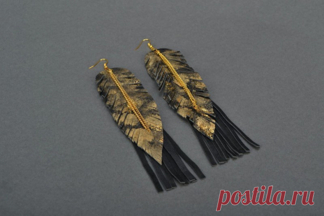 Украшения из кожи - как создать полный набор украшений. Стильные идеи и советы по выбору фурнитуры (90 фото)