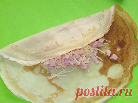 Блины с ветчиной и сыром | Кулинарные рецепты. Вкусно и Просто!!!