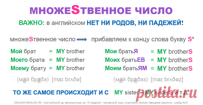 Lesson №01 Theory + Practice «Английский до автоматизма за 15 недель!» с Анастасией Божок PART 1