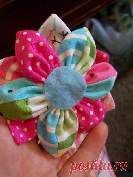 Our Little Life...: Fabric Flower Tutorial