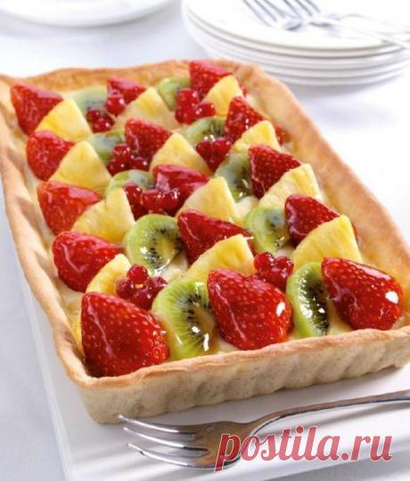 Классический фруктовый тарт. Рецепт с пошаговыми фото | Домохозяйка