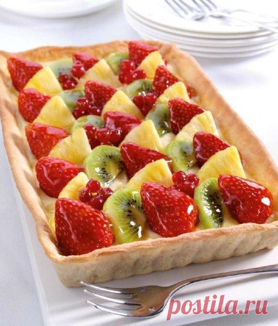 Классический фруктовый тарт. Рецепт с пошаговыми фото | Домохозяйка
