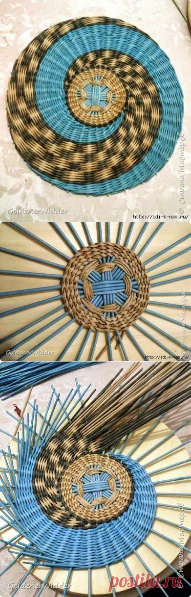 Панно. Спиральное плетение