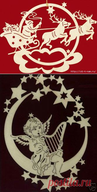 трафареты для новогодних окон