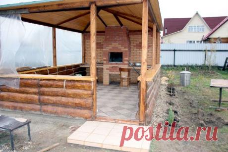 Удобные беседки с печками и без них — 6 соток