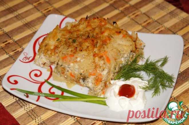 Запеканка из капусты с куриным фаршем