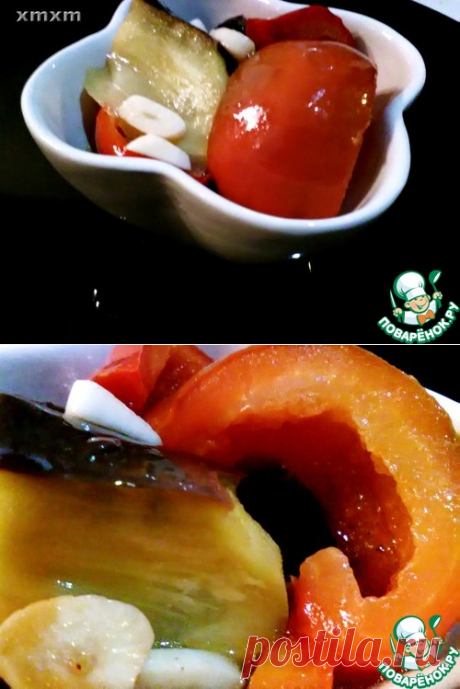 Маринованные перцы с баклажаном на зиму – кулинарный рецепт