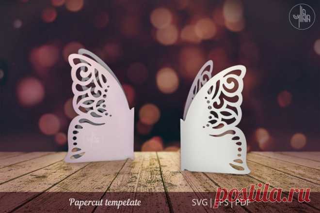 Butterfly papercut tempelate, SVG cutting file