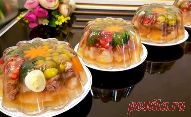 Холодец на праздничный стол вкуснее любой закуски! Прозрачный без желатина — 1lyubov.ru