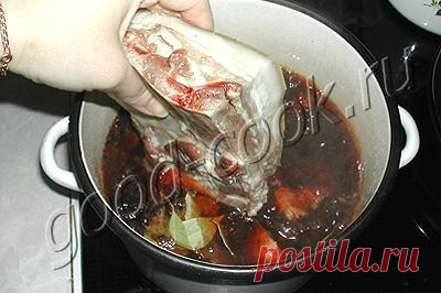 сало в луковой шелухе, рецепт приготовления