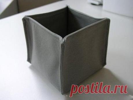 Удобные текстильные коробочки из ткани