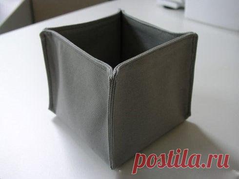 Удобные текстильные коробочки из ткани