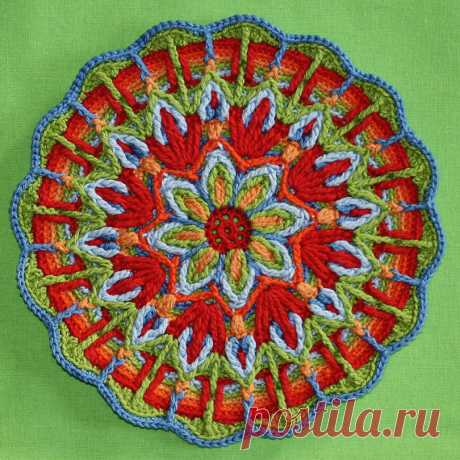Мандала крючком, как же это красиво!