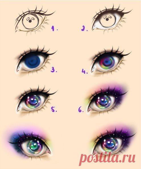 ​Учимся рисовать глаза