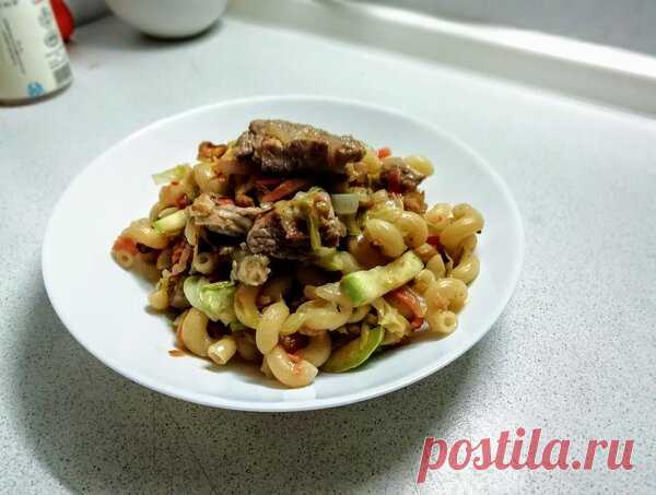 Совершенно летние макароны по-флотски. Точно вкуснее, чем обычные!