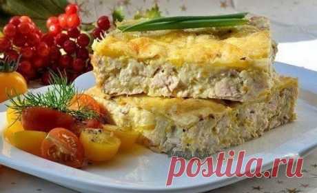 Легкий куриный пирог-запеканка