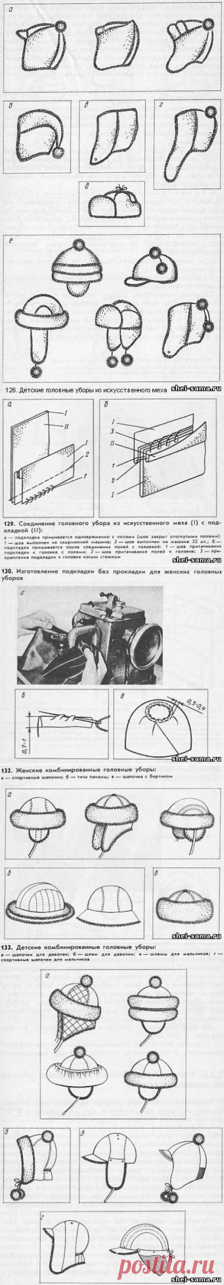 29. Изготовление швейных мягких головных уборов - Головные уборы  - Всё о шитье