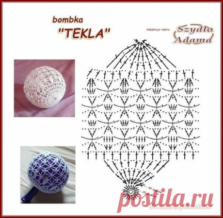 Новогодние шарики на елку крючком