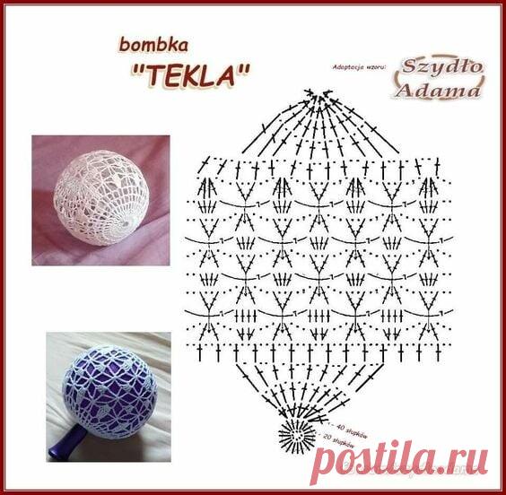 Новогодние шарики на елку крючком