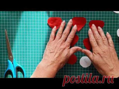 Мак из ткани