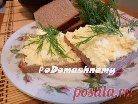 Закуска из сыра и яиц. Вкусная намазка на хлеб за считанные минуты