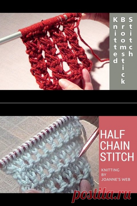 Knitted Broomstick Lace Stitch - YouTube