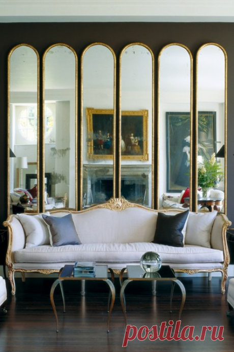 Slim Gilded Mirrors - Mirror Decorating Ideas (houseandgarden.co.uk)