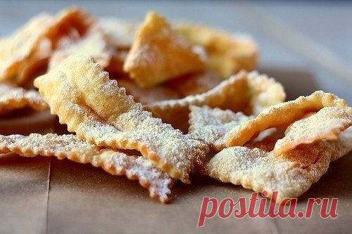 Как приготовить хворост - рецепт, ингридиенты и фотографии