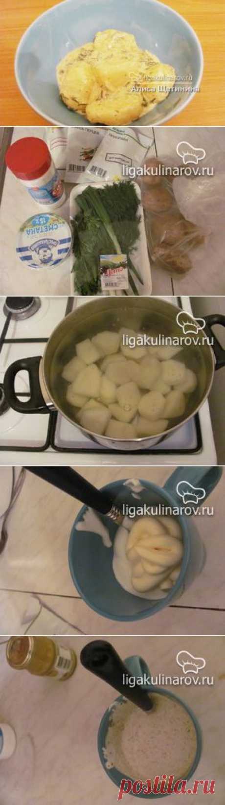 Молодой картофель под сметанным соусом с зеленью, рецепт пошаговый от Лиги Кулинаров.