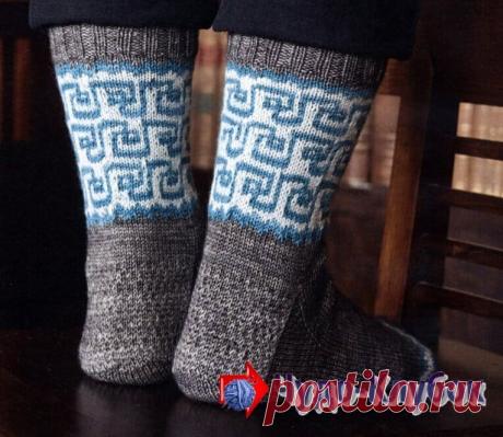 носки спицами мужские 43