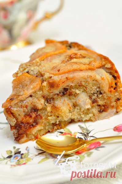 ღКоролевский Пирог с грушами и шоколадом