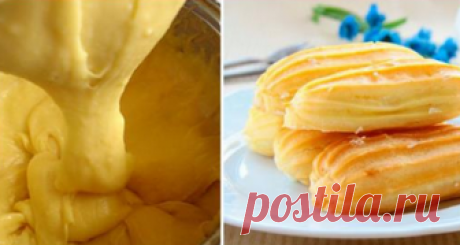 Заварное тесто для эклеров Приготовить заварное тесто для эклеров очень просто. Смотрите в этом рецепте, как это делается.