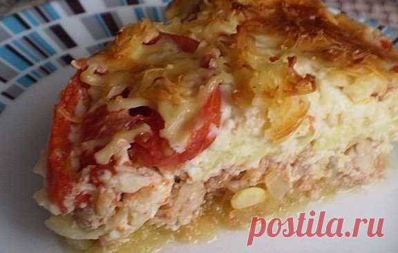Нежнейшая запеканка с кабачками и фаршем!