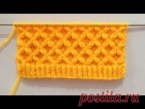 Beautiful Flower Knitting Stitch Pattern For Gents/Ladies Sweater