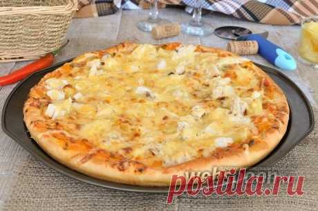 Пицца с ананасами и курицей рецепт с фото, как приготовить на Webspoon.ru
