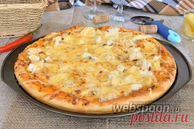 Пицца с ананасами и курицей рецепт с фото, как приготовить на Webspoon.ru