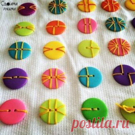Целых 19 вариантов, как пришить пуговицу! Своими руками (HandMade, дизайн, творчество): Целых 19 вариантов, как пришить пуговицу!