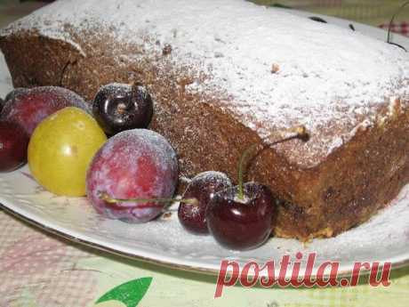 Мои любимые рецепты: Ореховый кекс со сливами