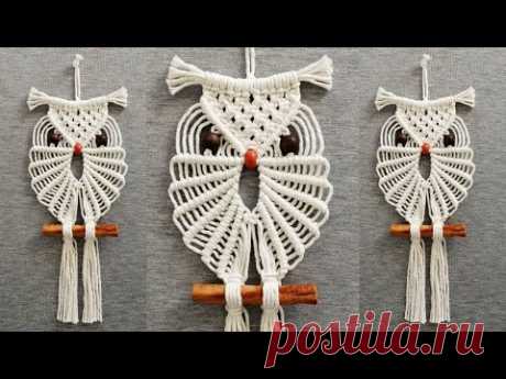 DIY como hacer un BÚHO en MACRAME | DIY Macrame Owl Wall Hanging Tutorial