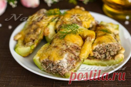 Кабачки с фаршем в духовке: рецепт с фото пошаговый